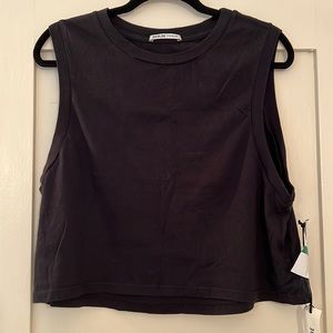 AGOLDE Black Cropped Muscle Tank - Women’s L NWT